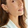 Francesca's Leah Open Flower Stud Earrings Gold Earrings