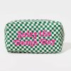 Francesca's Seize The Damn Day Checkered Toiletry Bag Multi Bags & Wallets