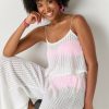 Francesca's Jane Fluid Tank Top White Swim Cover Ups