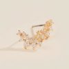 Francesca's Jessica Cz Ear Crawlers Crystal Earrings