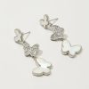 Francesca's Luanna Linear Butterfly Earrings Ivory Earrings