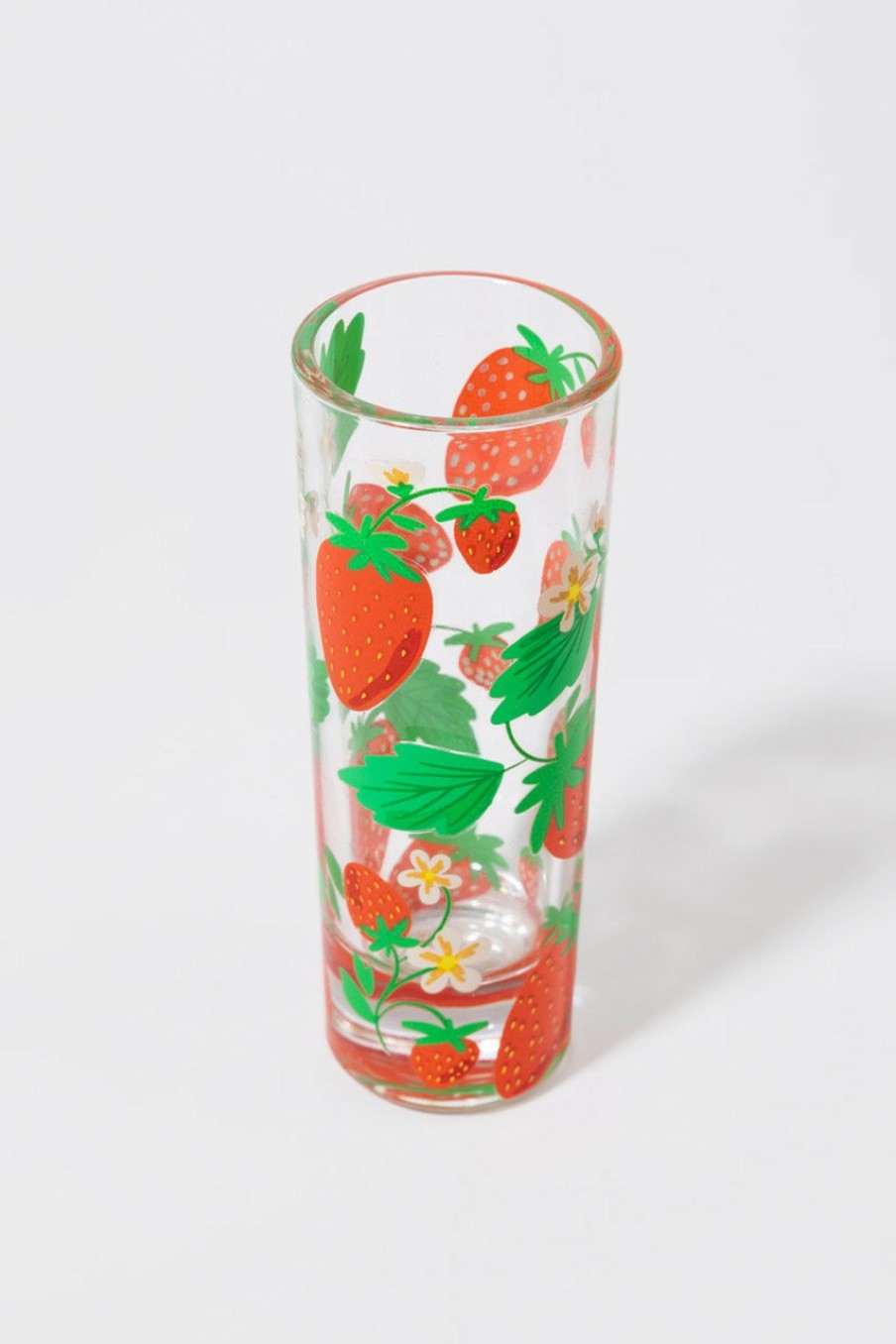 Francesca's Tall Strawberry Shot Glass Multi Drinkware