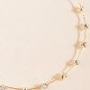 Francesca's Morgan Cateye Cz 14K Gold Dipped Necklace Ivory Necklaces