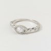 Francesca's Clara Cz Halo Ring Silver Rings