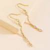 Francesca's Indah Delicate Linear Drop Earrings Crystal Earrings