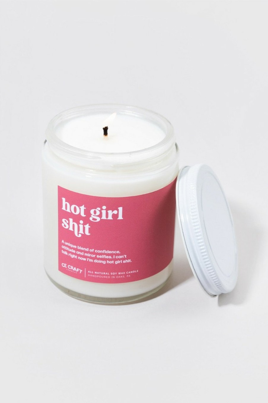 Francesca's Ce Craft Hot Girl Sh*T Candle 8Oz Red Candles