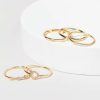 Francesca's Jeannie Open Circle Rings Gold Rings