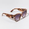 Francesca's Aneilia Square Angular Sunglasses Tortoise Sunglasses