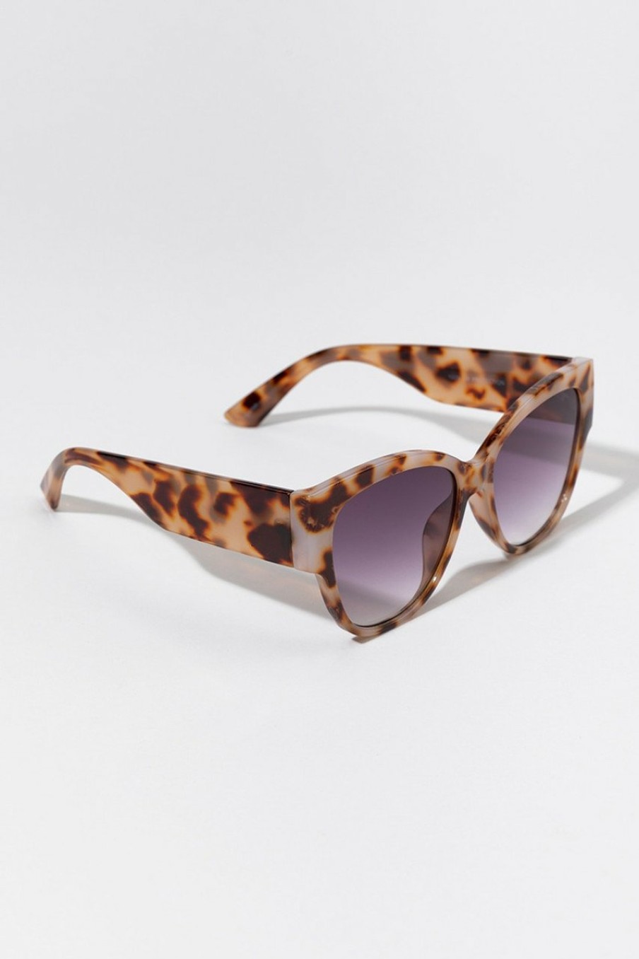 Francesca's Aneilia Square Angular Sunglasses Tortoise Sunglasses