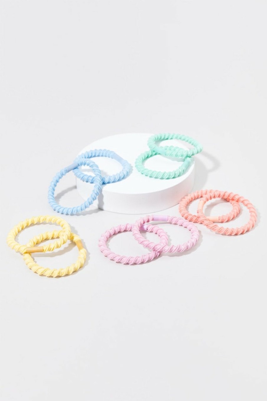 Francesca's Lynda Twisted Ponytail Holder Pack Multi Hair