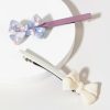 Francesca's Caroline Bow Hair Barrette Pack Multi Hair