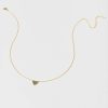 Francesca's Madison Heart Pendant Necklace Gold Necklaces