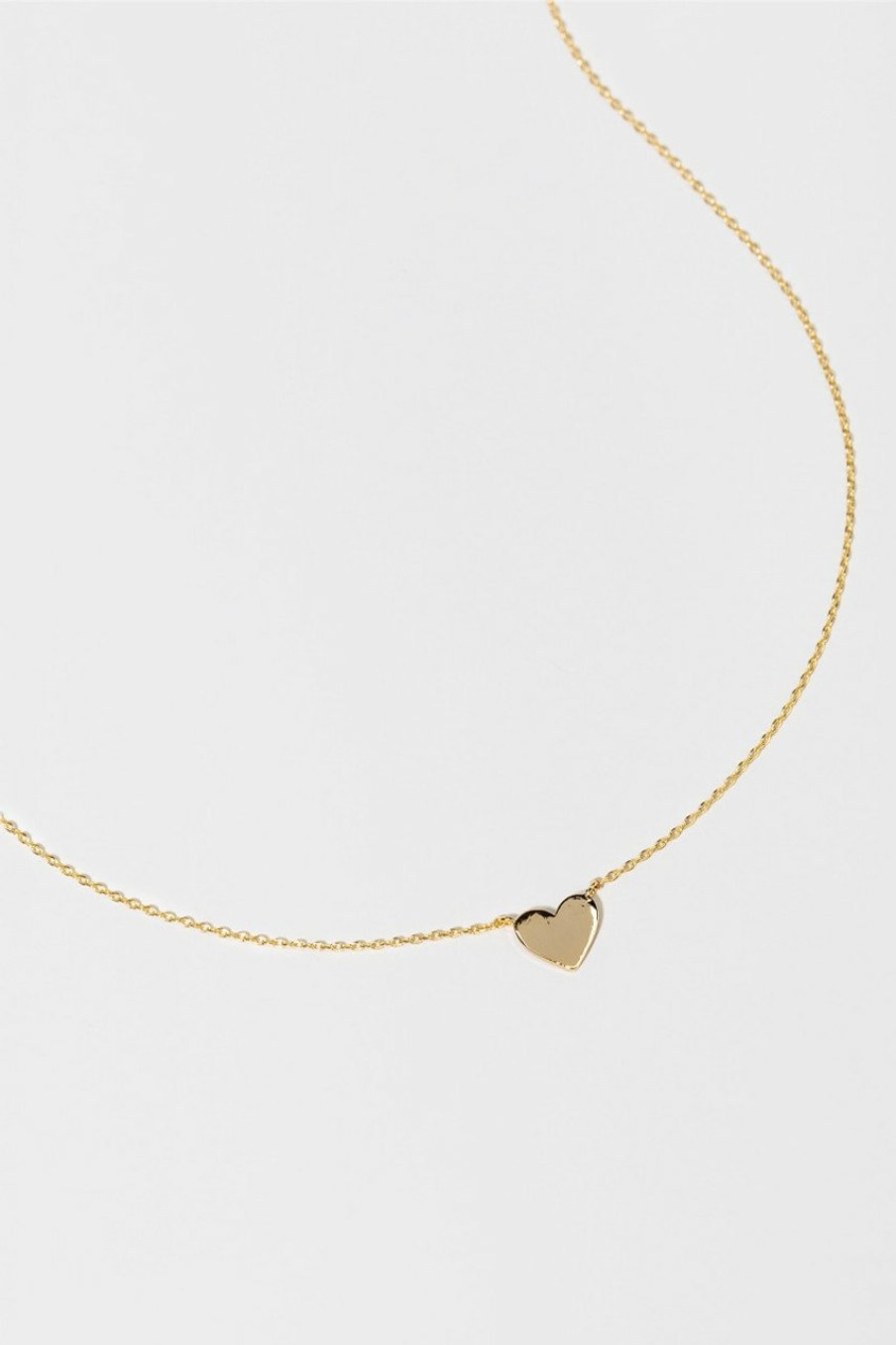 Francesca's Madison Heart Pendant Necklace Gold Necklaces