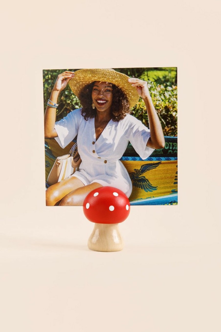 Francesca's Mushroom Photo Holder Multi Home Decor