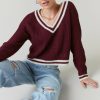 Francesca's Tracie Vnk Pullover Sweater Tops