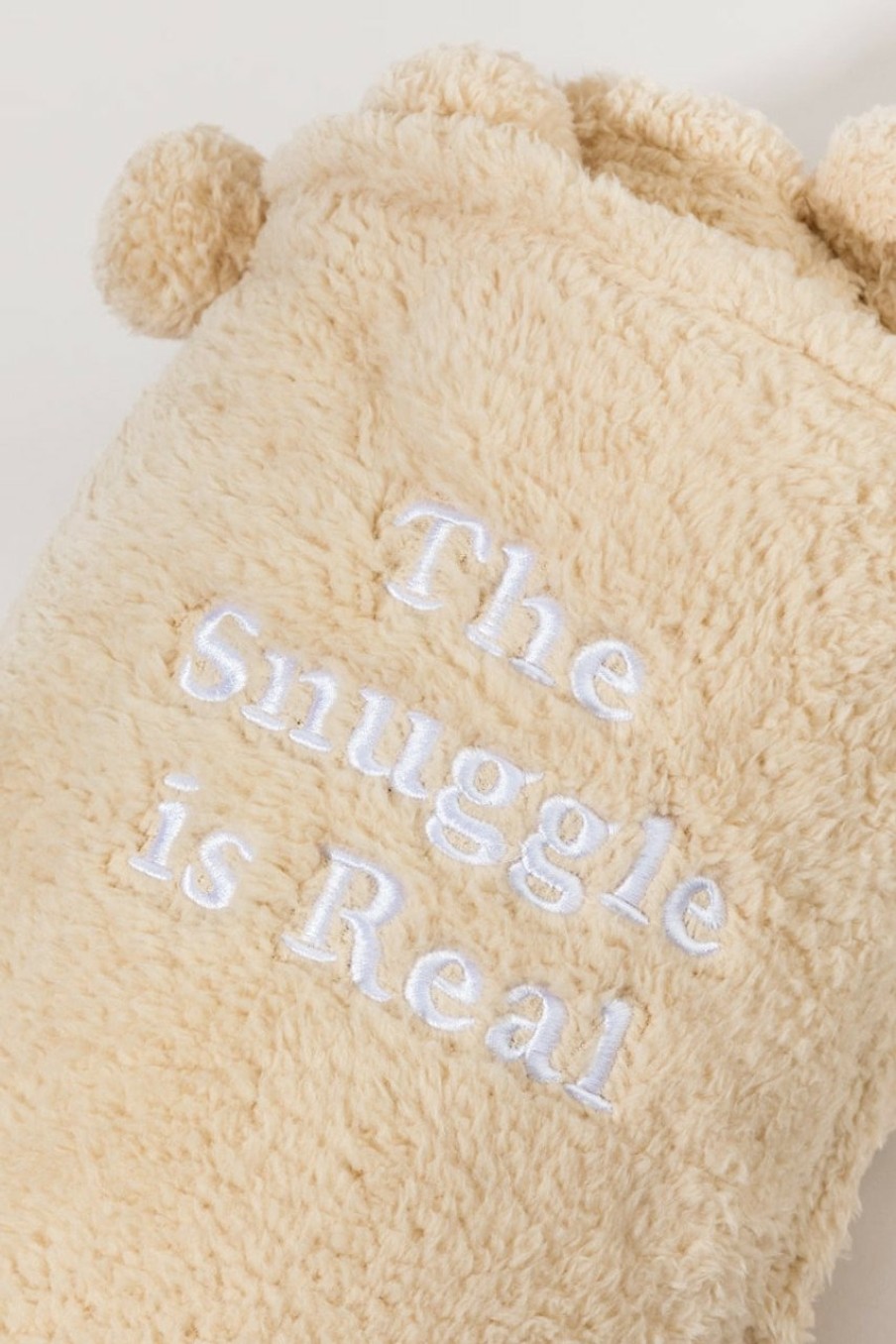 Francesca's The Snuggle Is Real Embroidered Soft Blanket Multi Home Decor