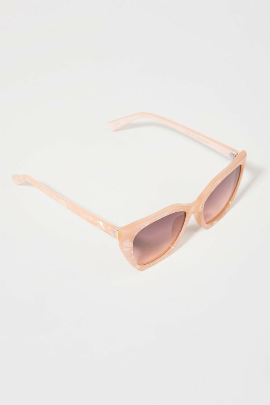 Francesca's Jane Ized Cat Eye Sunglasses Pearl Sunglasses