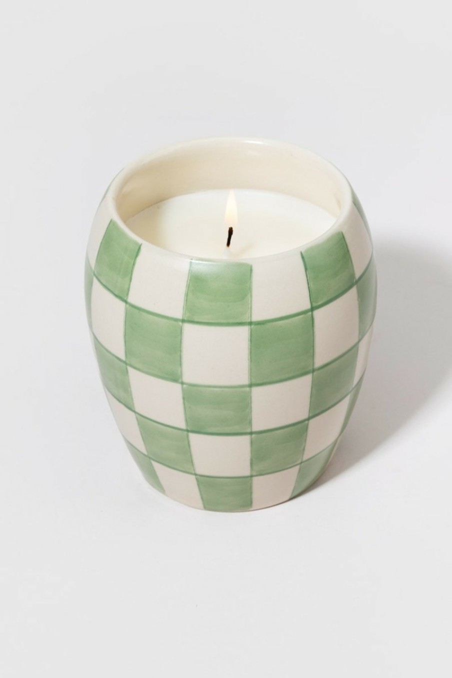 Francesca's Paddywax Checkmate Cactus Flower Candle Jar 11Oz Green Candles