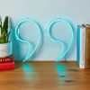 Francesca's Commas Neon Sign Blue Home Decor