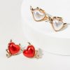 Francesca's Caitlin Angel And Devil Earrings Set Red Earrings