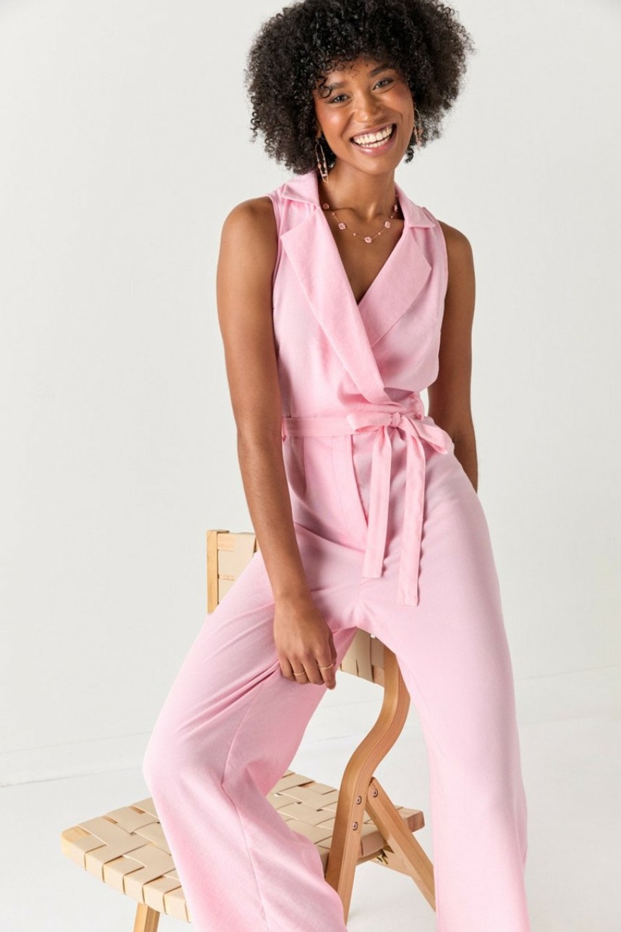 Francesca's Sharron Utility Jumpsuit Dresses