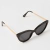 Francesca's Marylin Retro Cat Eye Sunglasses Black Sunglasses