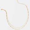 Francesca's Sandra Sparkle Layered Necklace Gold Necklaces