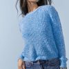 Francesca's Delaney Crew Neck Pullover Tops