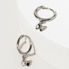 Francesca's Wonda Sterling Butterfly Huggie Earrings Silver Earrings