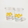 Francesca's Mr And Mrs Shot Glasses Set Iridescent Drinkware