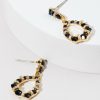 Francesca's Aubrey Crystal Drop Earrings Navy Earrings