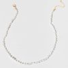 Francesca's Paulette Quartz Necklace Clear Necklaces