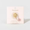 Francesca's Bernadette Pearl Sun Fidget Ring Gold Rings