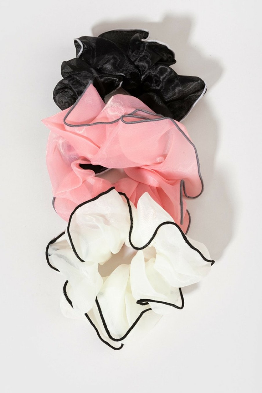 Francesca's Felicia Large Organza Scrunchie Set Multi Hair