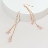 Francesca's Jean Rock Chips Linear Drop Earrings Pink Earrings