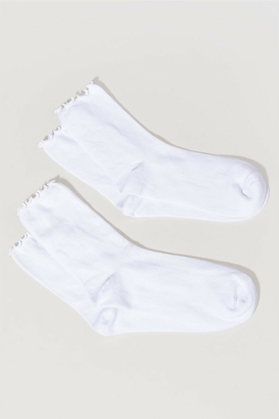 Francesca's Alice Mini Ruffle Socks Socks & Tights