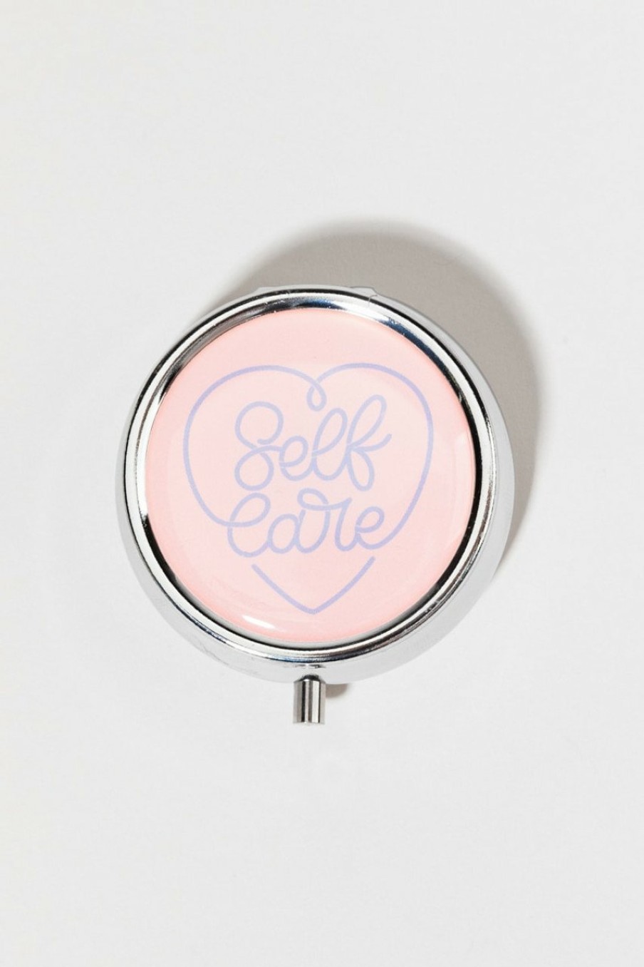 Francesca's Self Care Heart Pill Box Pink Beauty & Wellness