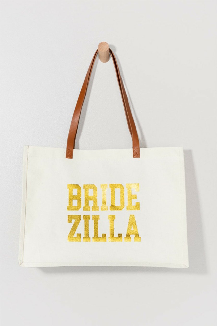 Francesca's Simone Bridezilla Tote Bag Natural Bags & Wallets