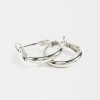 Francesca's Edith Smooth Hoops Silver Earrings