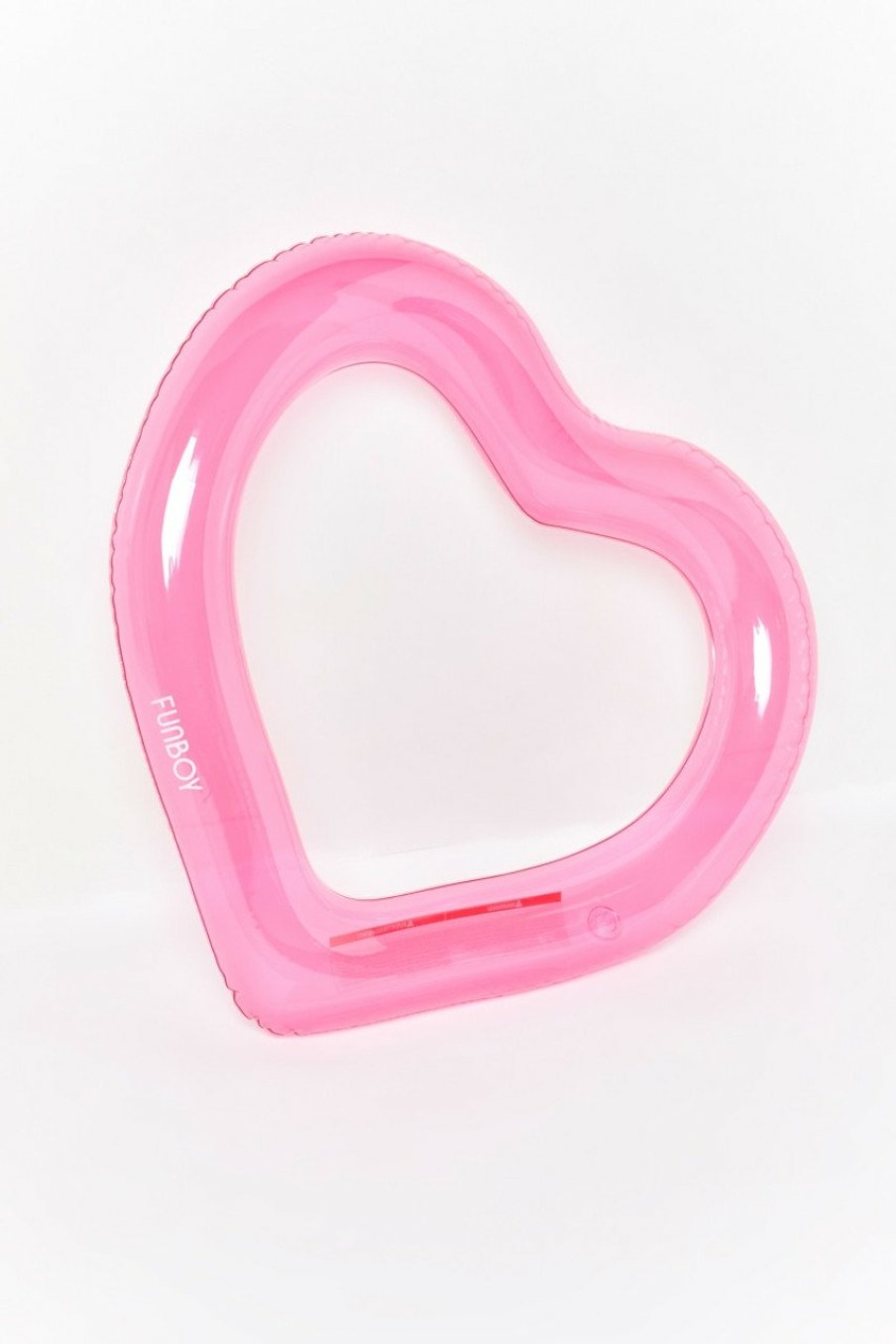 Francesca's Funboy Clear Heart Tube Pink Tech