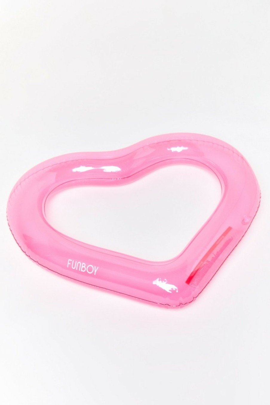 Francesca's Funboy Clear Heart Tube Pink Tech