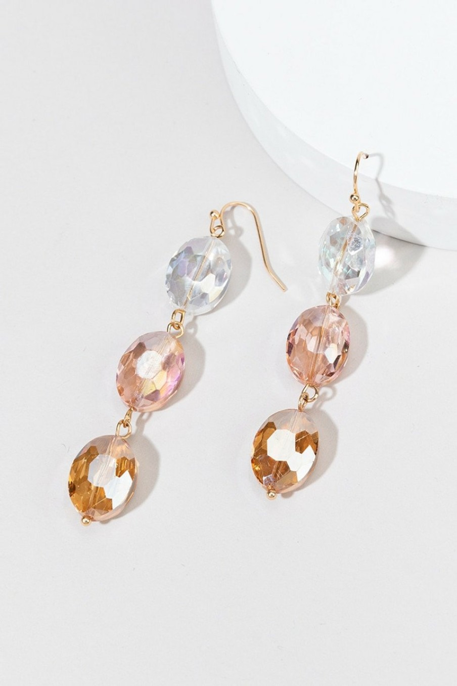 Francesca's Ida Crystal Drop Earrings Multi Earrings