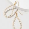 Francesca's Marla And Gold Drop Earrings Pearl Earrings