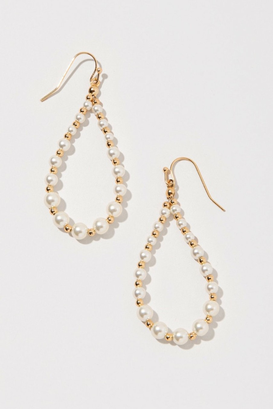 Francesca's Marla And Gold Drop Earrings Pearl Earrings