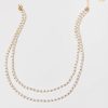 Francesca's Nelly Pearl Ball Necklace Gold Necklaces