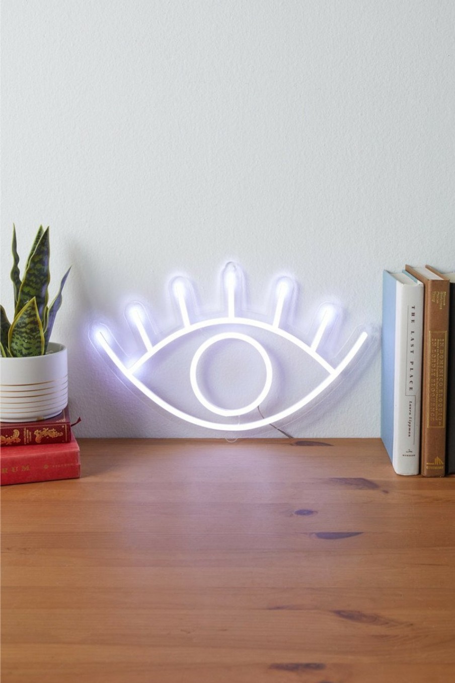 Francesca's Eye Neon Sign White Home Decor