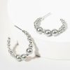 Francesca's Arleen Gradient Color Hoop Earrings Gray Earrings