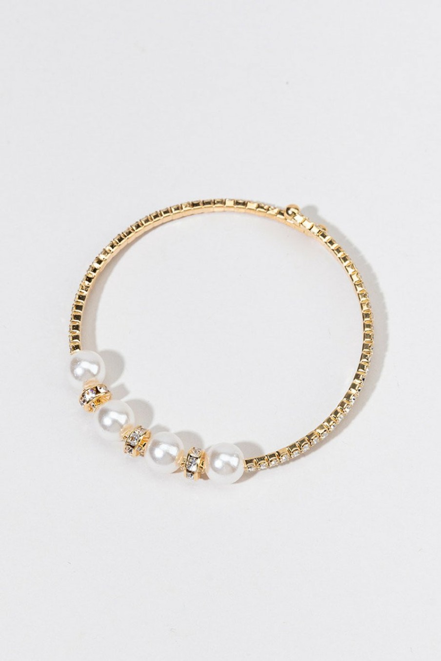 Francesca's Carrol Cup Chain Bracelet Pearl Bracelets