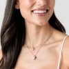 Francesca's Jayleen Ceramic Heart Necklace Pink Necklaces