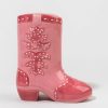 Francesca's Ashley Pink Cowboy Boot Vase Multi Home Decor